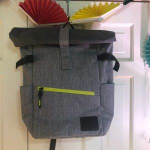 Fossa Limon Gray Backpack with neon green and black details
